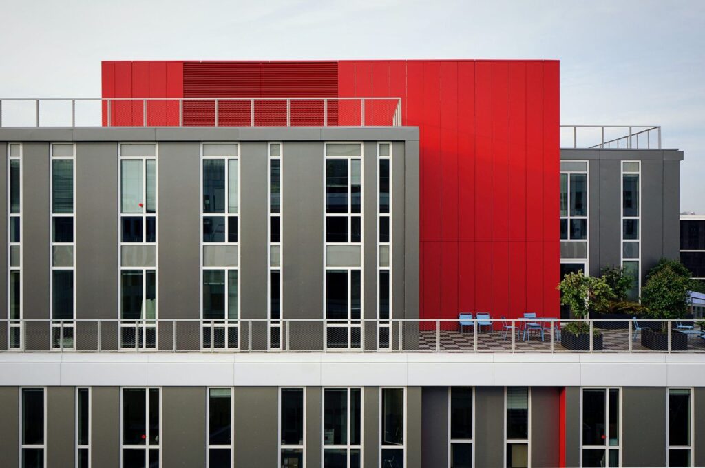 Façade de bâtiment tertiaire