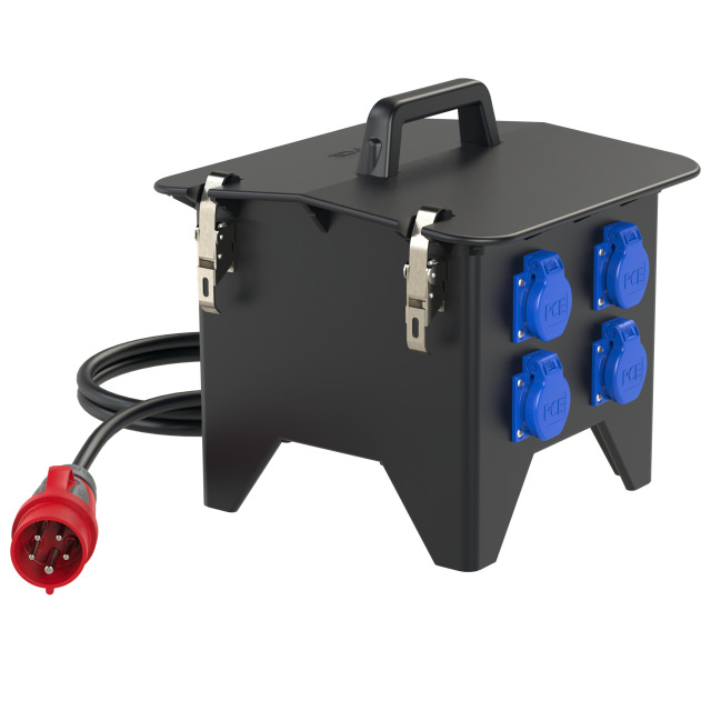 Coffret mobile caoutchouc PCE Spitz – 8 × 2P+T
