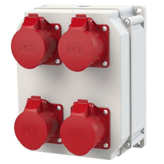 Coffret mural plastique PCE Lofer4 – 4 × 2P+T