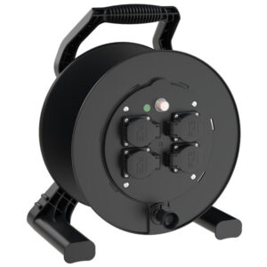 Enrouleur XREEL Ø 310 mm sans câble – 4 prises 2P+T, avec voyant – réf. 8935095-p