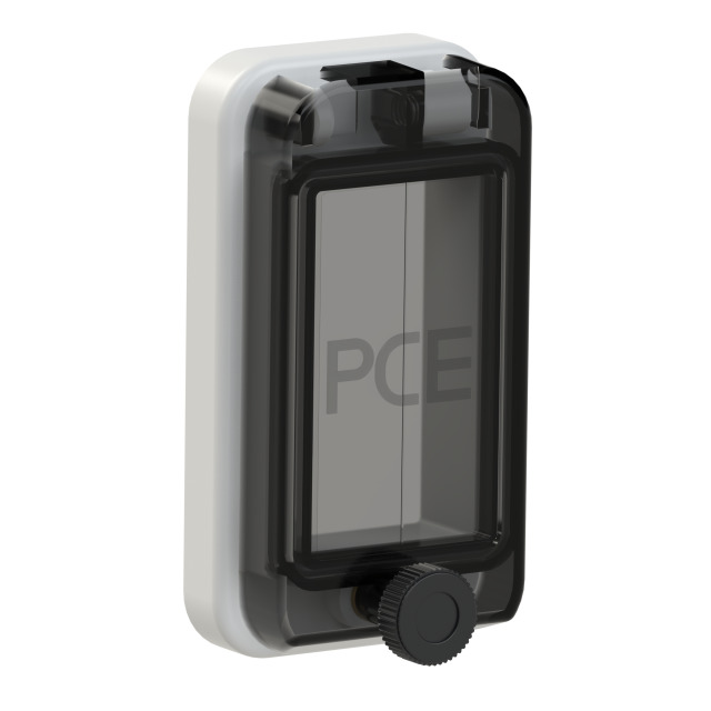 Fenêtre de protection 2 modules IP66/IP67 gris clair