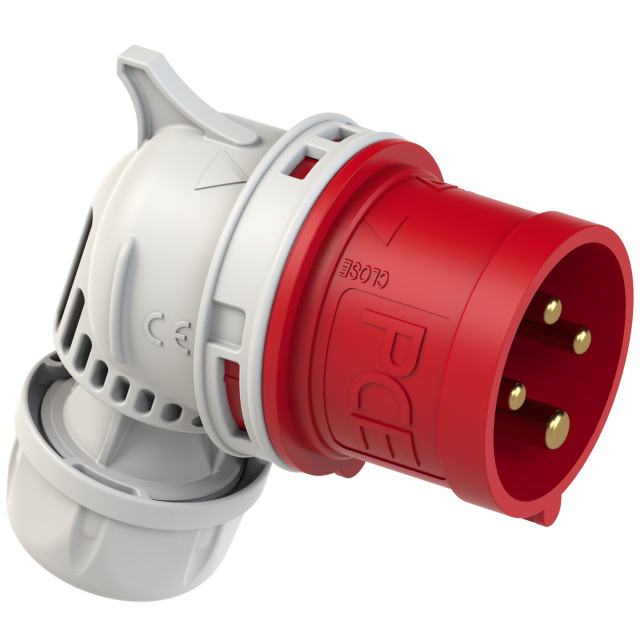 Fiche CEE coudée 16 A 3P+T 400 V 6h IP44 TWIST