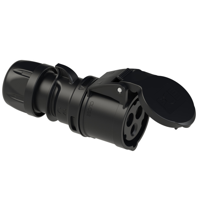 Prolongateur CEE 32 A 2P+T 230 V 6h IP44/IP54 SHARK noir