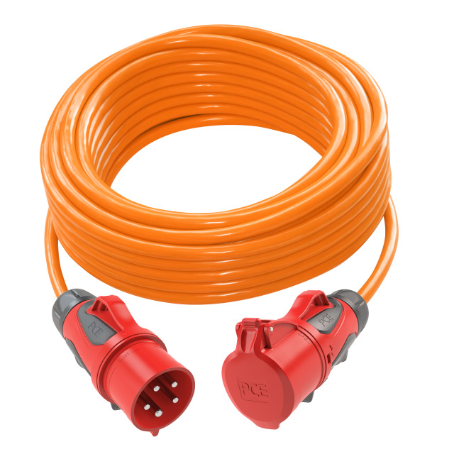 Rallonge 25 m H07BQ-F 5G6 orange – fiche CEE 32 A 5P / prolongateur CEE 32 A 5P – réf. 980925506212-p