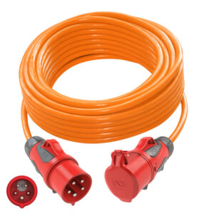 Rallonge 25 m H07BQ-F 5G6 orange – fiche CEE 32 A 5P / prolongateur CEE 32 A 5P – réf. 980925506222-p